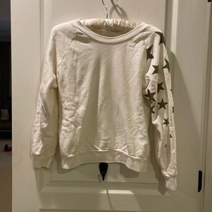 Wildfox Falling Stars Cropped Sweatshirt
